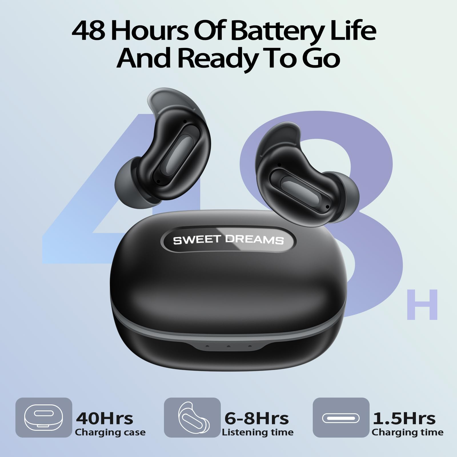 Earbuds Anc Wireless - D20 Mini Sleep Earbuds for Side
