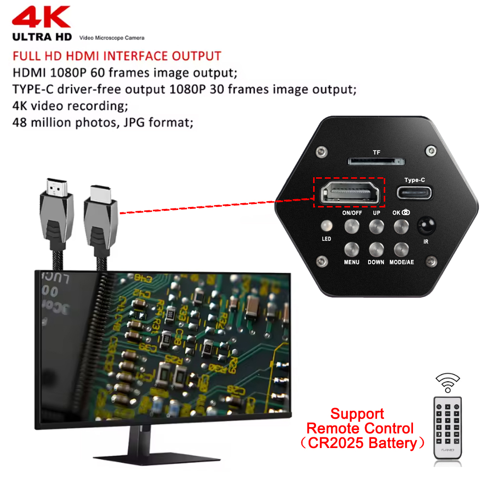 4K Digital Microscope 48MP Mic - đánh giá và giá Digital Magnifier Reading