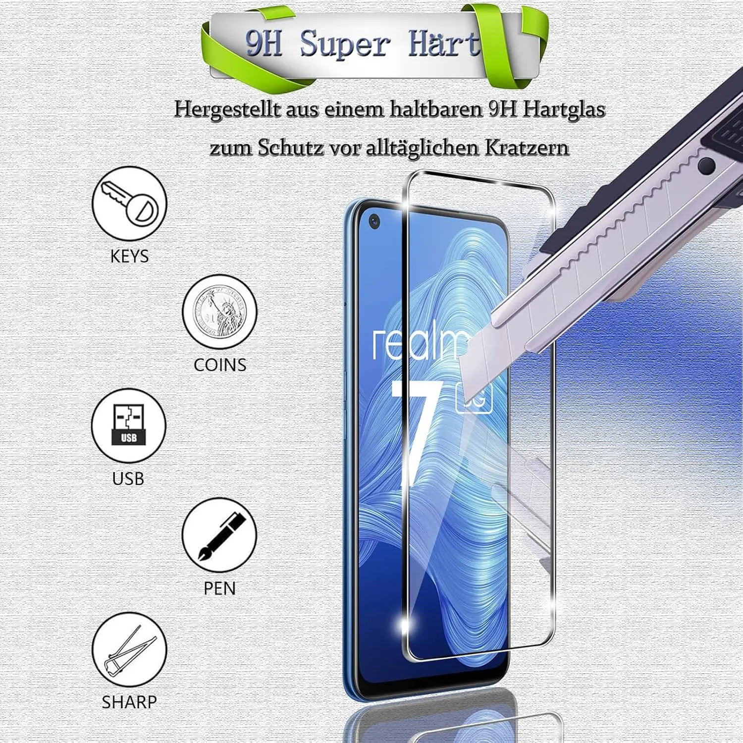 2PCS Tempered Glass for Realme - đánh giá và giá Realme C67