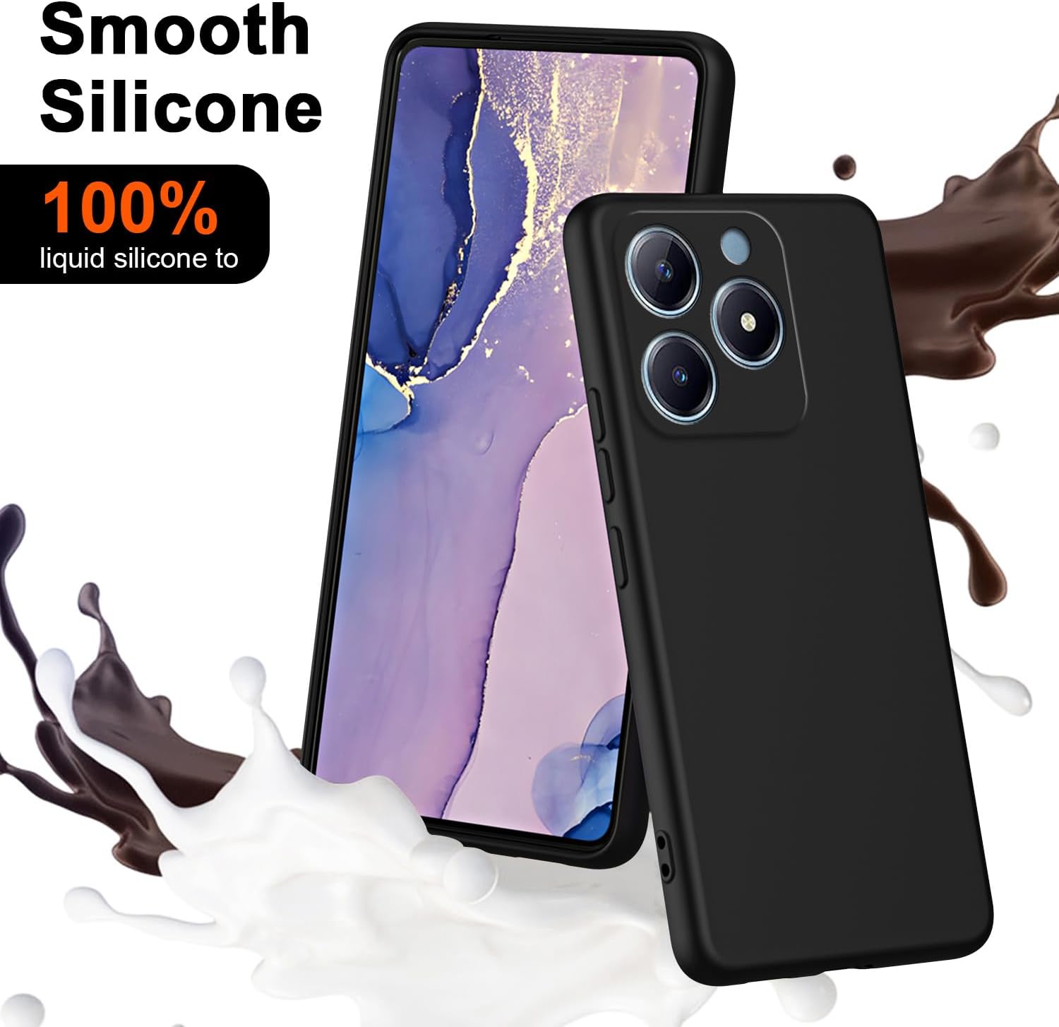 Flexible Liquid Silicone Case  - đánh giá và giá Realme Note 50