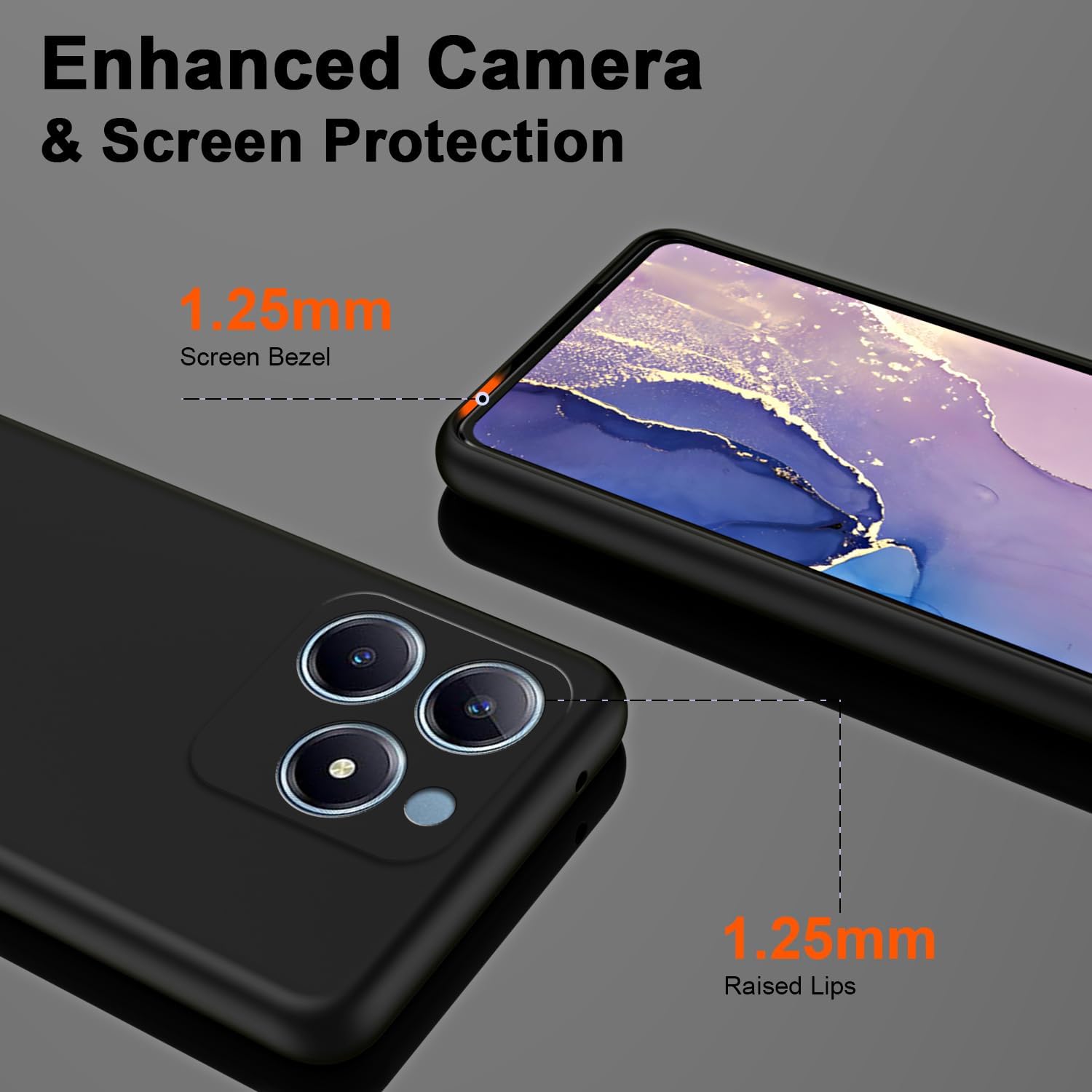 Flexible Liquid Silicone Case  - đánh giá và giá Realme Note 50