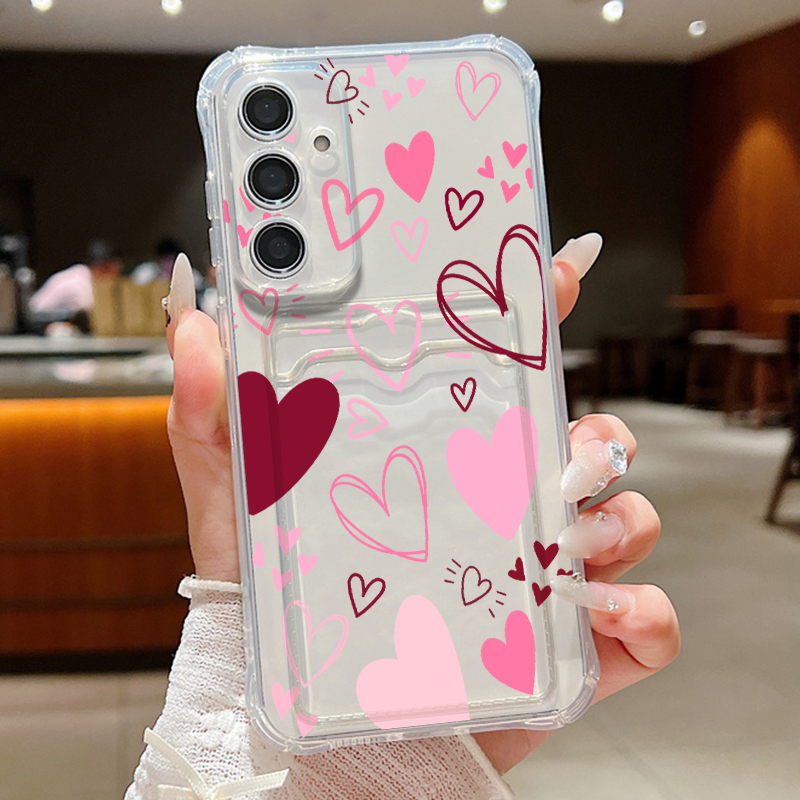 Love Heart Leaves Pattern Clea - đánh giá và giá Samsung Galaxy A55