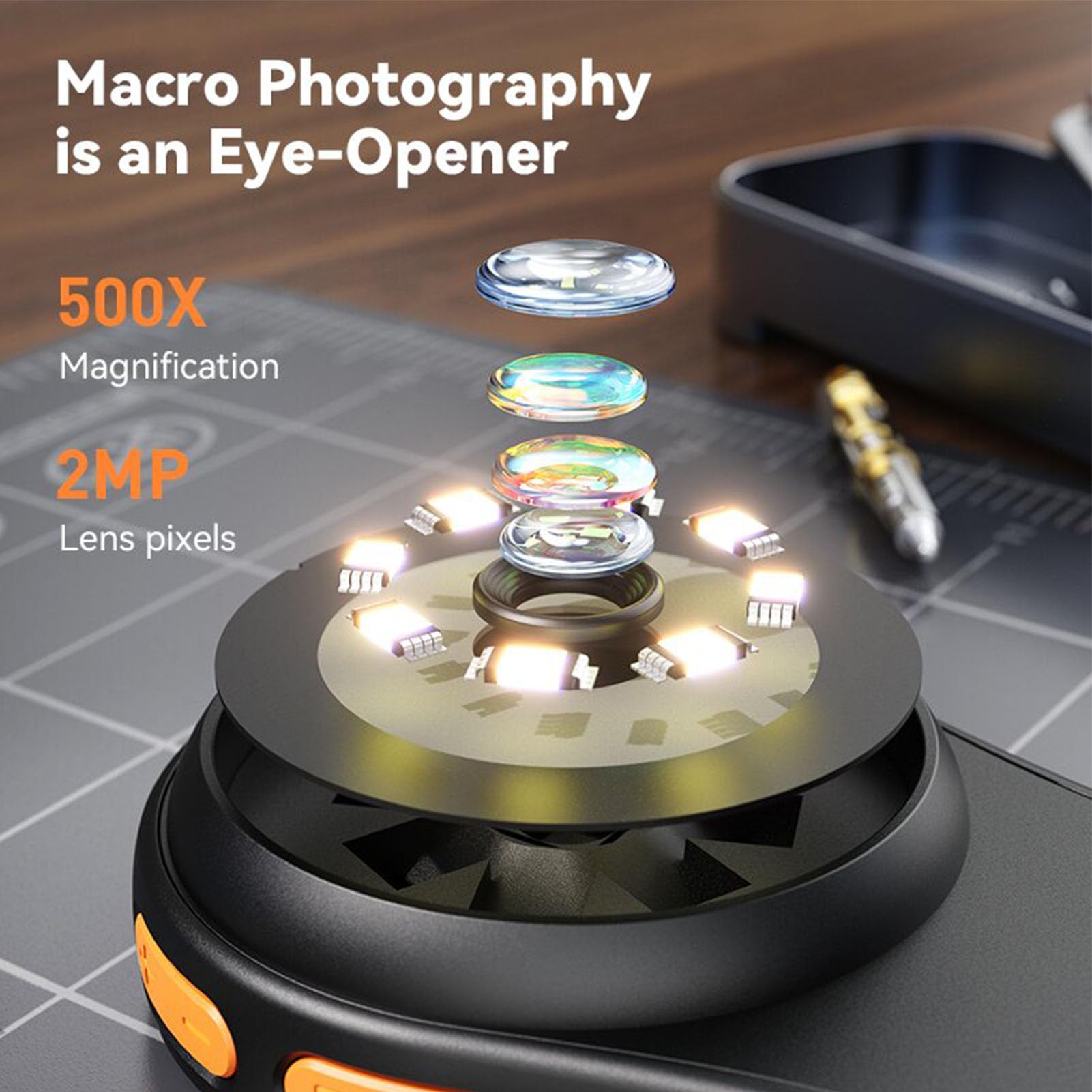 500x Digital Microscope with 2 - đánh giá và giá Digital Magnifier Reading