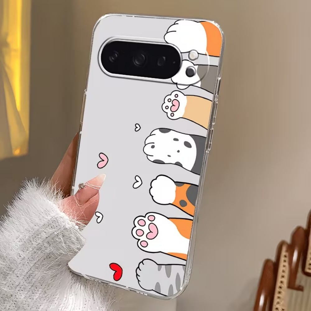 Cartoon Cat Paw Print Crystal  - đánh giá và giá Google Pixel 9 Pro