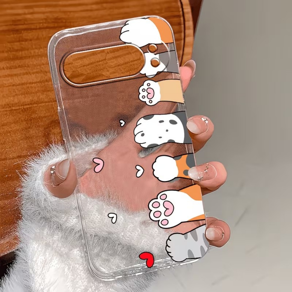 Cartoon Cat Paw Print Crystal  - đánh giá và giá Google Pixel 9 Pro