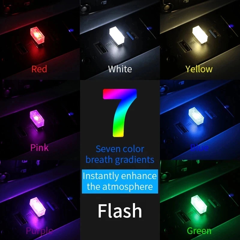 1/4pc Mini USB LED Car Light A - đánh giá và giá Electronics Gadgets And Accessories