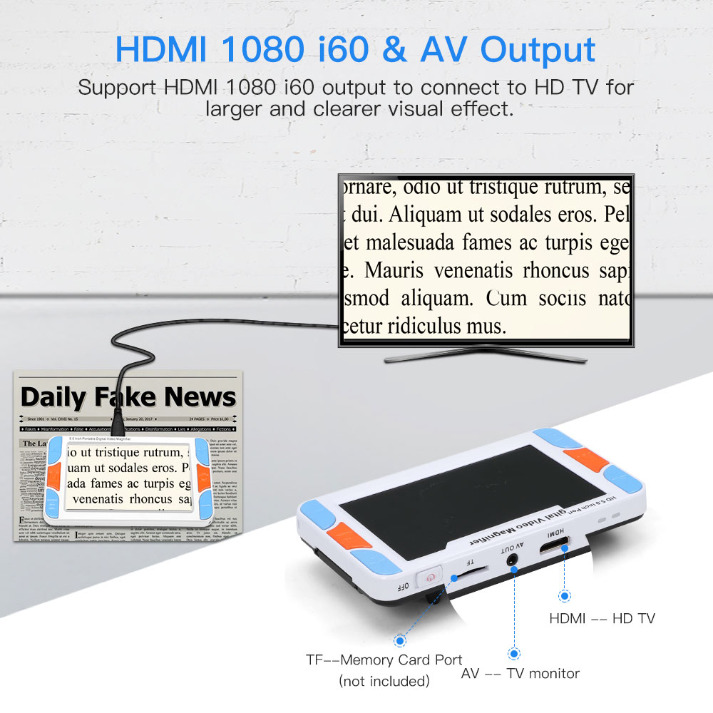 Eyoyo 5.0' Inch LCD 3-48X Port - đánh giá và giá Digital Magnifier Reading