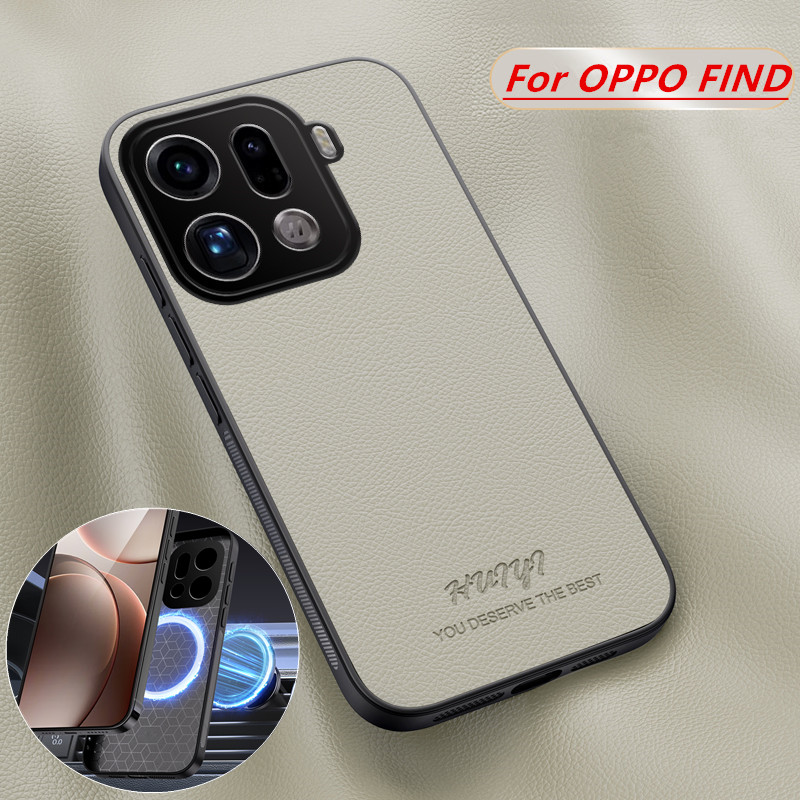 Luxury Built-in Magnet Leather - đánh giá và giá Oppo Find X8