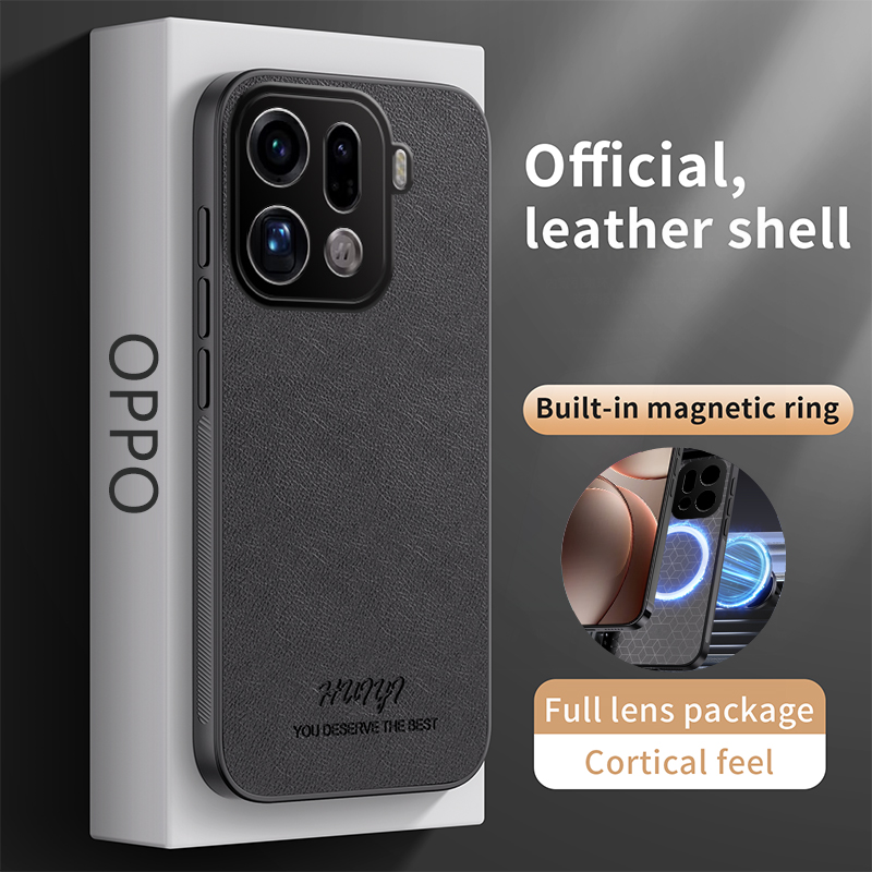Luxury Built-in Magnet Leather - đánh giá và giá Oppo Find X8