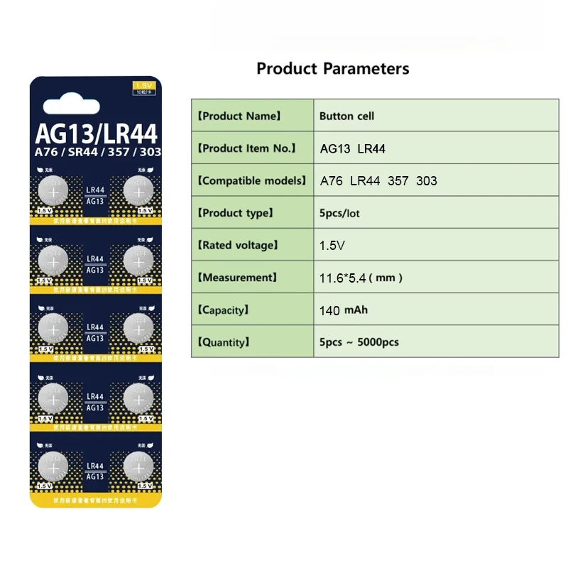 10-100Pcs LR44 AG13 1.5V Butto - đánh giá và giá Electronics And Gadgets Ce