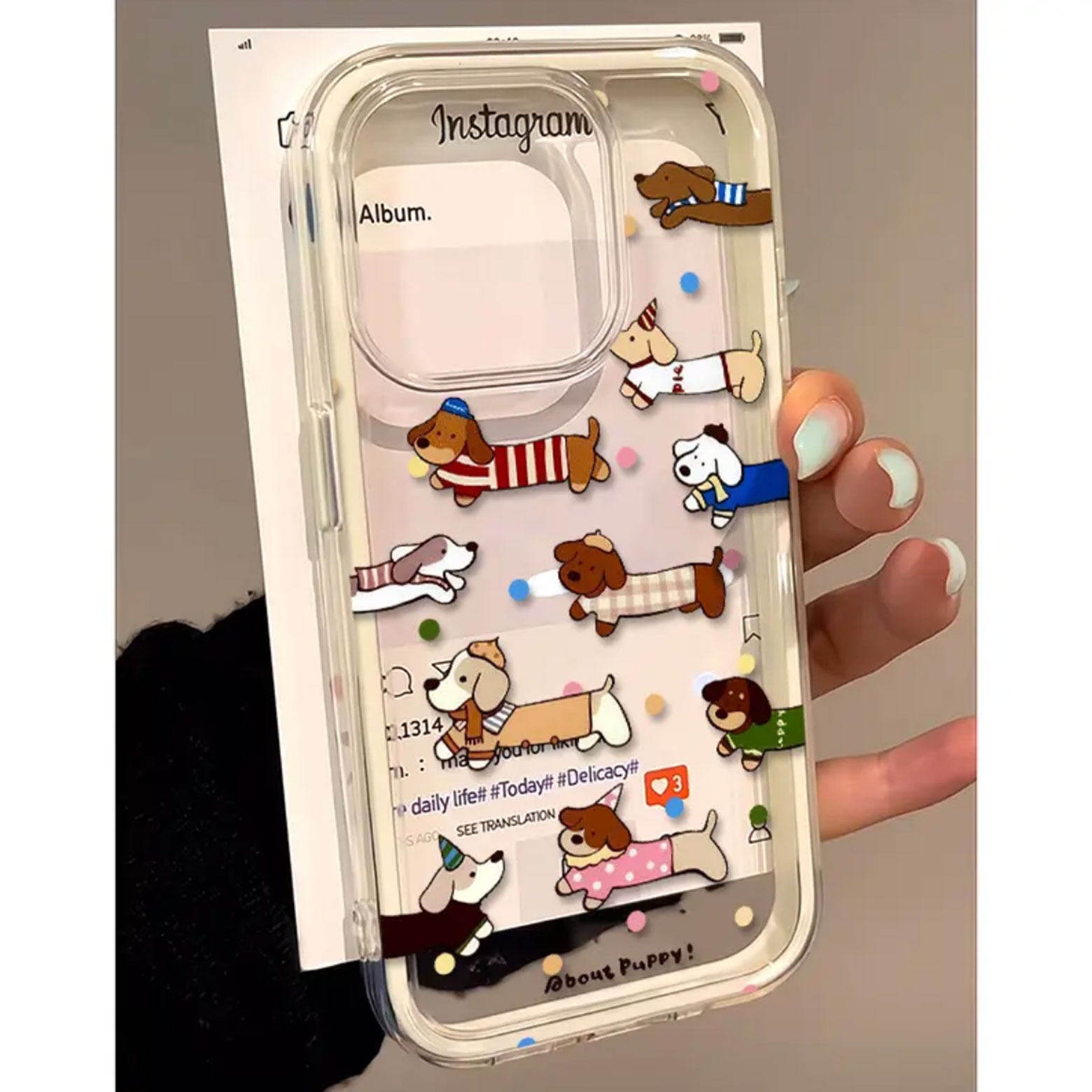 Cute Polka Dot Sausage Dog 2in - đánh giá và giá Samsung Galaxy A55