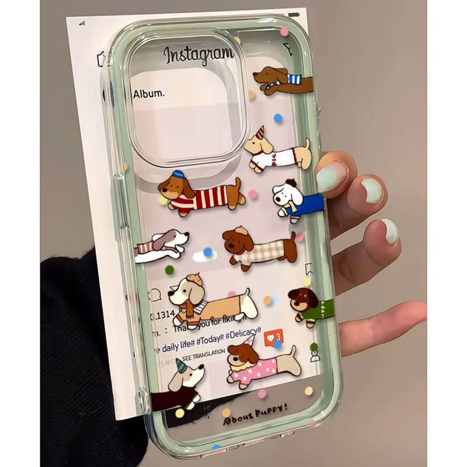 Cute Polka Dot Sausage Dog 2in - đánh giá và giá Samsung Galaxy A55