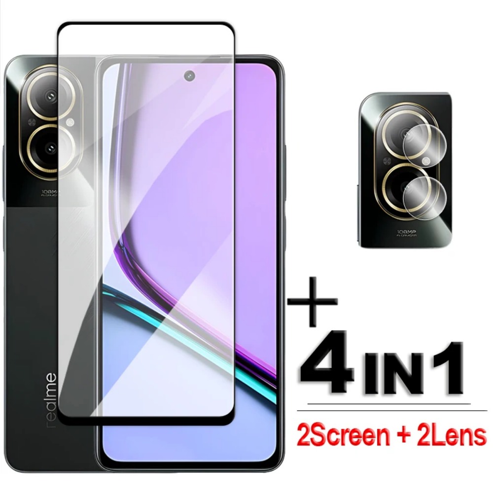 4in1 Tempered Glass For Realme - đánh giá và giá Realme C67
